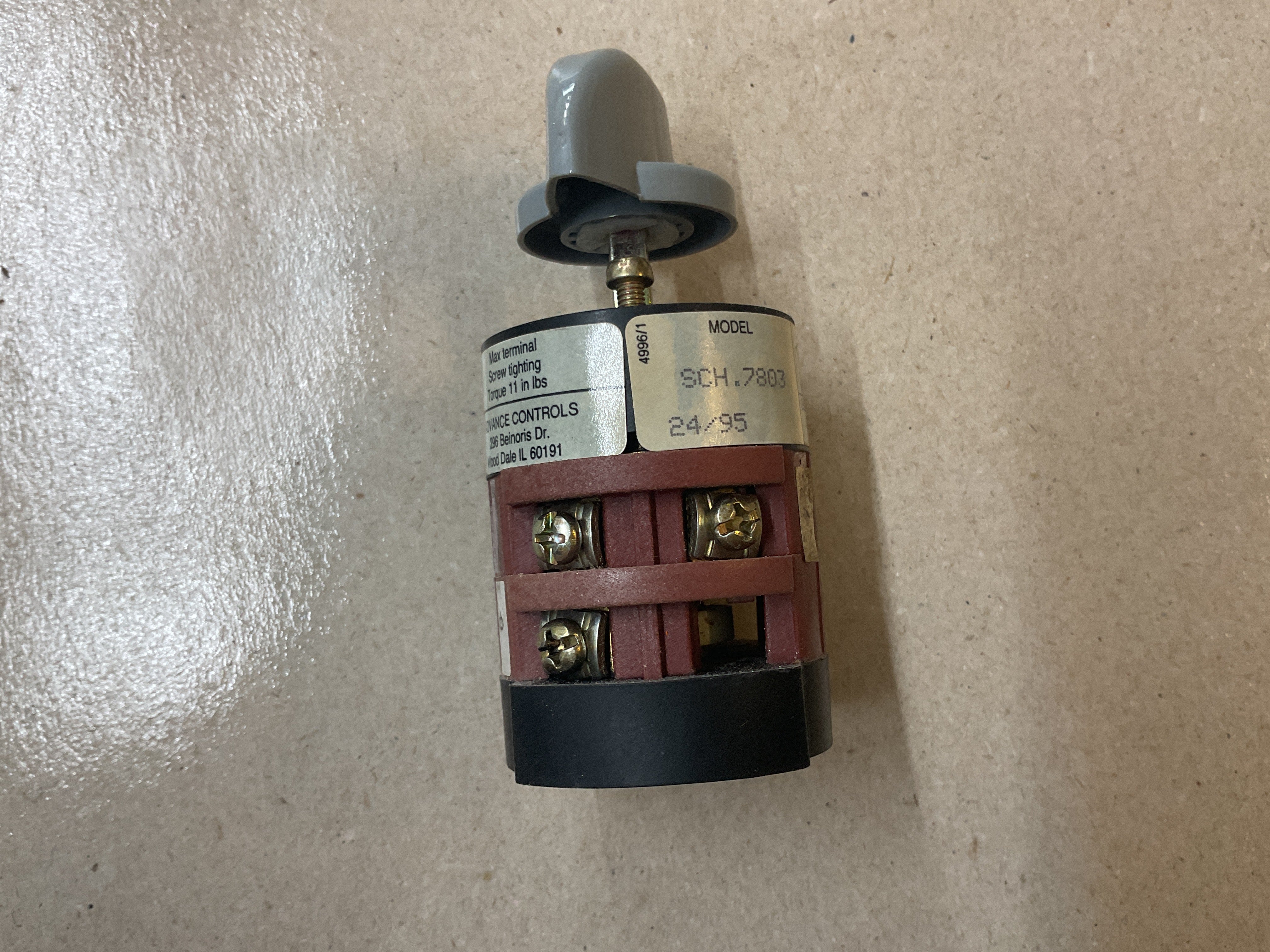 Taylor#044461.BREMAS.SCH 23/7803.20AMP ROTARY SWITCH.3Pole.