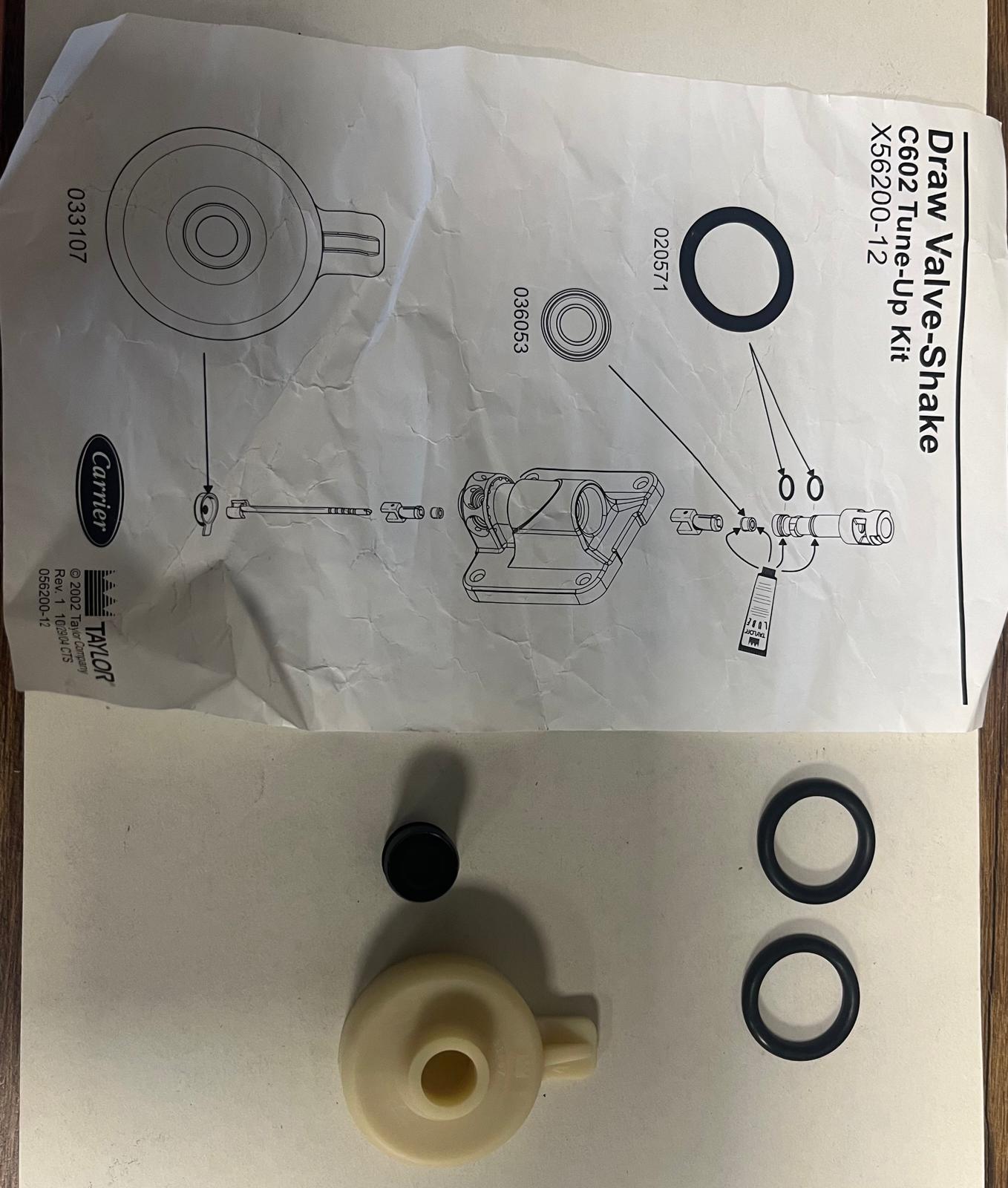 kKt a.draw valve *shake c602* Taylor #X56200-12