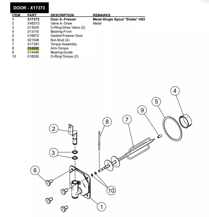 This torque wrench has a 5-13/16 inch (14.76cm), ARM TORQUE must be inserted inside Torque Assembly, it can be used for the following models of Door A.-Freezer: 340, 341, 342, H63, 60, H60, 62, 442, 445, 480/Torque, 340 & 342, 390, 430, 430.