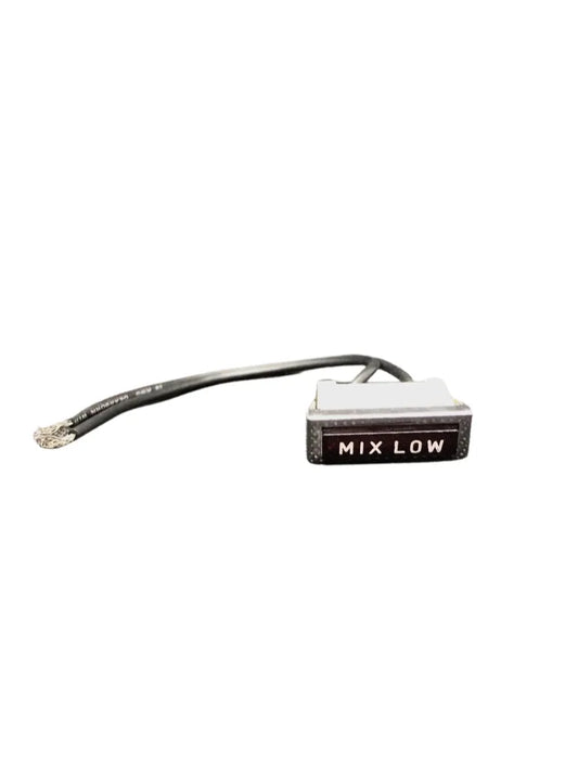 LIGHT-RED-RECT-250V-MIX LOW is a light signal that indicates the minimum level of the product contained inside the tank.