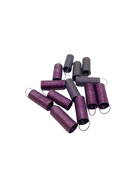 SPRING-TORQ.217LB/INCH*PURPLE* #050455 has dimensions of 30x10x30mm and a weight of 2g. Its pulling force is 217 pounds per inch, ensuring exceptional strength. The chosen color is purple, which gives the product an elegant look. It can be used in the production of industrial machinery such as compressors, motors, pumps or turbines. Furthermore, this spring is particularly suitable for the production of electronic devices such as switches, relays and sensors.