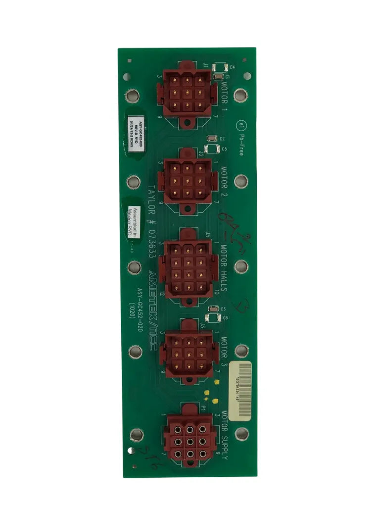 PCB A.-INTERFACE MOTOR is used in the following machines: McDonald's Intelligap Grills C842/C844/C845.