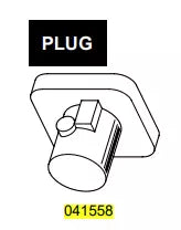 PLUG-SPOUT-TOPPING PUMP of the OLD STYLE model.