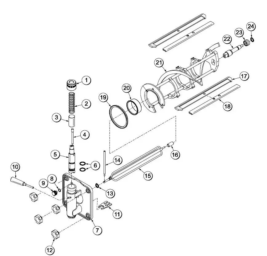 This scraper blade is used on most Taylor Shake machines. This all plastic part replaces part number 046237 which used a metal clip. It is used for the following models: 340, 341, 342, 390, 430, 432, 441, 490, 60, 62, 8664, H60, H63 and RD30.