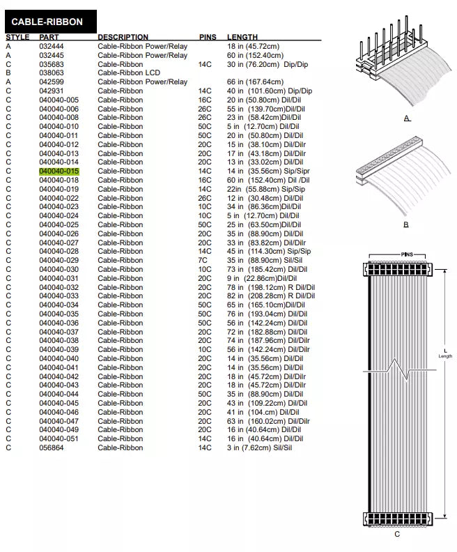 CABLE-RIBBON-1-14C-14