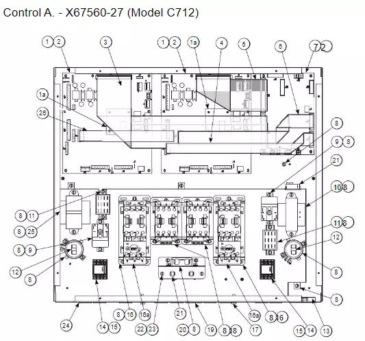 CONTROL-ROHS-INTF-HOTGAS*C716* is used for Control Assembly for following machines: C712, C713, C716.