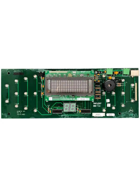 Control panel functions for the model c602 Taylor ice cream machine.