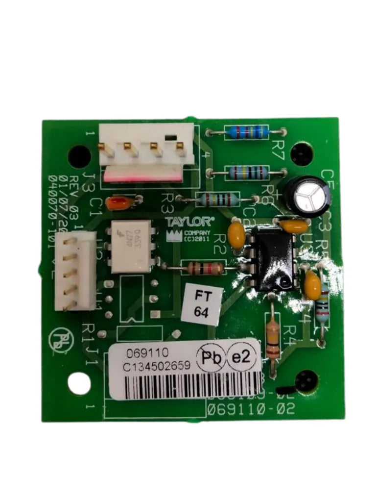 PCB CARD TAYLOR 069110-02S, PYRO SENSOR-Used for the C602 SHAKE Taylor ice cream machine.