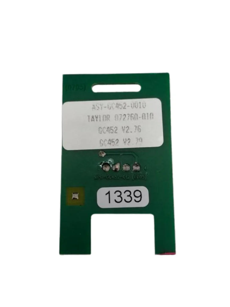 TAYLOR 073909 NCC TTF-PROGM-010 SD: Instructions Rev. A USB Module: V1.10 Chip 1: MC457 V4.10 Chip 2: GC452 V2.79 Date Code: 1341 Made in Mexico.