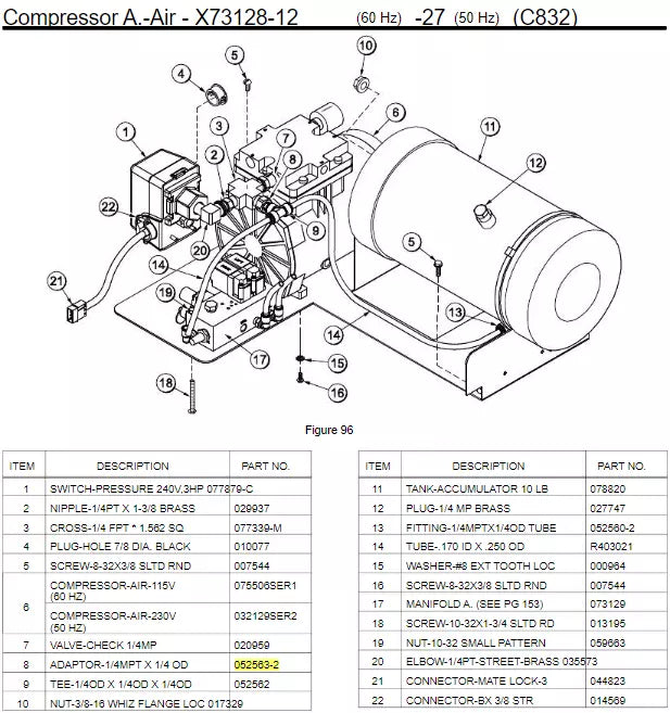 ADAPTOR-1/4 ODX1/4OD is used in the following machine models: C832, C834, C842, C844, 810, 812, 820, 822, 828 Series.